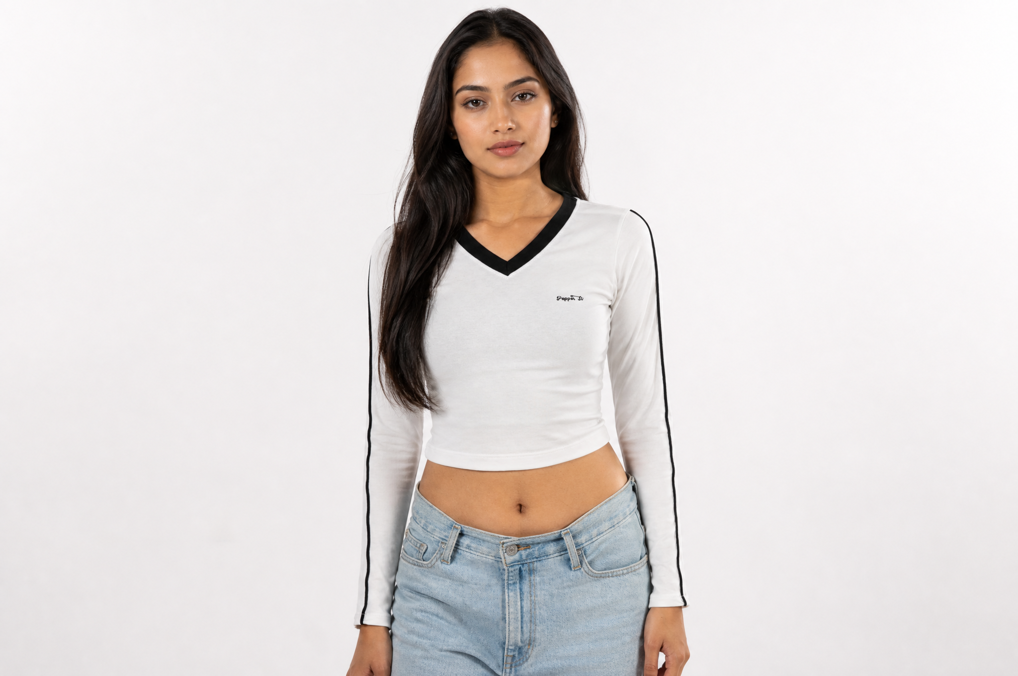 UGC-style on-model fashion photo generated from a garment